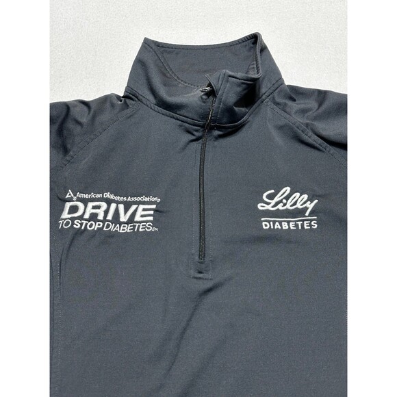 Roush Fenway Ford Performance Lilly Diabetes Women’s Large Long Sleeve 1/4 Zip - Picture 4 of 12